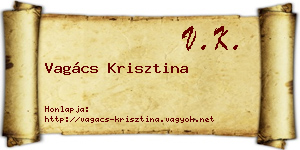 Vagács Krisztina névjegykártya